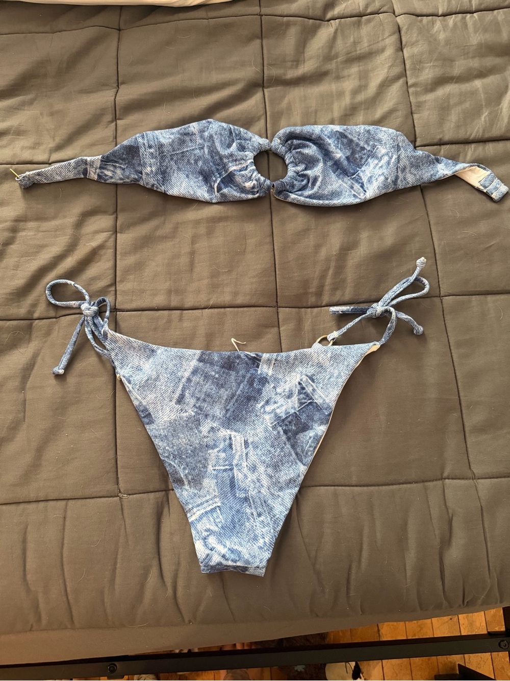 Denim pattern bikini - Picture 2 of 3